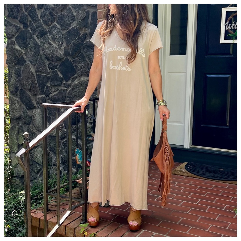 Mademoiselle en Baskets Tshirt Boho DressMade in Italy - Picture 7 of 9